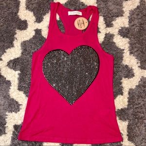 Studded Heart Tank